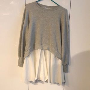 🎄 2/35$🎄 Zara sweater with integrated shirt